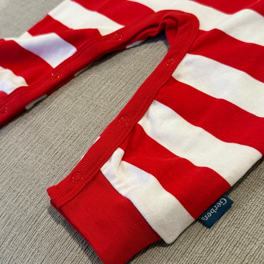 NWT NFL Team Gerber Baby Footless Onesie, Red and White KC CHIEFS, size 6-9 mos - Picture 8 of 12